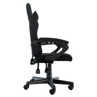 Sarantino Antre Kids Study Gaming Chair Black Adjustable Computer Desk Seat Racing Inspired-look With Adjustable Height, Ergonomic Back Support, Padded Armrests