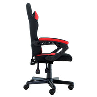 Sarantino Antre Kids Study Gaming Chair Black Red Computer Desk Seat Adjustable Height, Ergonomic Back Support, Padded Armrests