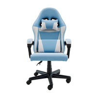 Sarantino Antre Kids Study Gaming Chair in Black and White Office Adjustable Height Chair