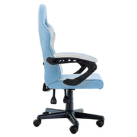 Sarantino Antre Kids Study Gaming Chair in Black and White Office Adjustable Height Chair