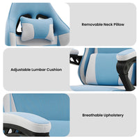 Sarantino Antre Kids Study Gaming Chair in Black and White Office Adjustable Height Chair