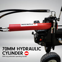 Yukon 18 Ton Petrol Log Splitter Wood Cutter Hydraulic Ram Wood Cutter Firewood Chopper Axe Wedge