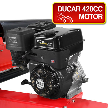 Yukon 60 Ton 420cc Hydraulic Log Splitter Petrol Engine Wood Firewood Cutter