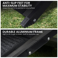 Furtastic Dog Ramp For Cars Pet Ramp For Puppy Medium Dogs Old Dogs & Cats Non-slip Felt Surface Aluminium Frame Folding P...