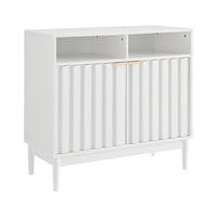 Sarantino Eleni 2-Door Sideboard Buffet Hallway Cabinet Storage Console Cupboard in White