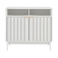 Sarantino Eleni 2-Door Sideboard Buffet Hallway Cabinet Storage Console Cupboard in White