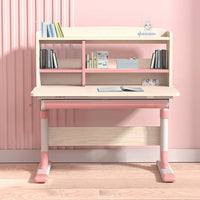 80cm Height Adjustable Children Kids Ergonomic Study Desk Only Pink