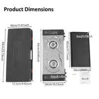 2 Burner Butane Countertop Stove, Portable Adjustable Burners with Carry Case, Portable Camping Stove with Baking Tray