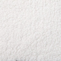 Boucle teddy Sherpa Fabric Bliss Armrest Dining Chair Ensemble