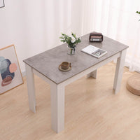 Dining Table Rectangular Wooden 120M-Grey&White