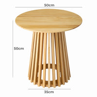 Palmer Timber Tally Natural Side Table