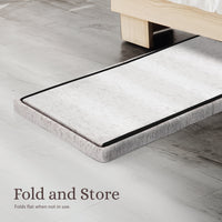 Foldable Storage Ottoman - Flip Lid Side Table Toy Blanket Organiser Seat KIRA GREY