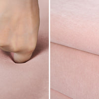 Coffee Table Storage Ottoman - Chenille Fabic Padded Blanket Box Bench CELIA - PINK