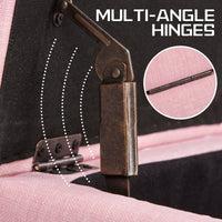 Storage Ottoman Stool 102cm Fabric PINK