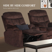 8-Point Electric Massage Recliner Chair - Leathaire Lounge Sofa Armchair AVERY BROWN