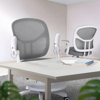 Kids Desk Chair - Children Office Study Seat with Footrest NOVA - Grey