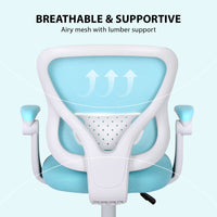 Kids Desk Chair - Children Office Study Seat with Footrest CILO - Blue