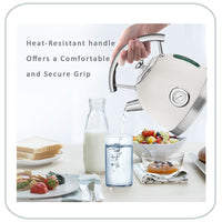 PHILEX Electric Kettle Water Boiler Stainless Steel Retro 1.7L IVORY