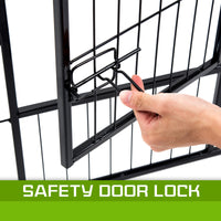 Pet Playpen Heavy Duty Foldable Dog Cage 8 Panel 32in with Cover