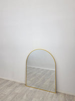 Gold Metal Arch Mirror  - Small 80cm x 100cm