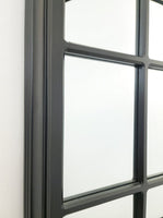 Window Style Mirror - Black Rectangle 100cm x 200cm