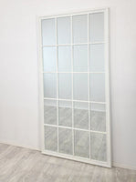 Window Style Mirror - White Rectangle 100cm x 200cm