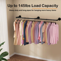 184cm Clothing Racks for Hanging Clothes Garment Rack Industrial Pipe clothes Rack Drying Rack