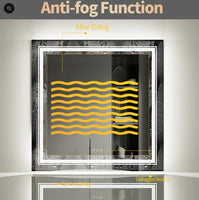 Interior Ave - 80 x 80cm Square Frameless LED Bathroom Mirror