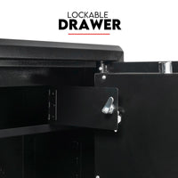 Dual Key Lock Safe Safety Box Security Code Lock Box Fire Proof Heavy Duty 80L