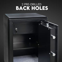 Dual Key Lock Safe Safety Box Security Code Lock Box Fire Proof Heavy Duty 80L