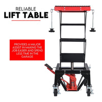 Motorcycle Scissor Lift Stand 136kg Hydraulic Motorbike Lifter Dirt Bike Jack