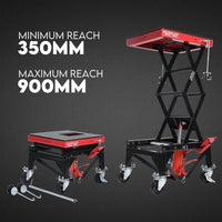 Motorcycle Scissor Lift Stand 136kg Hydraulic Motorbike Lifter Dirt Bike Jack