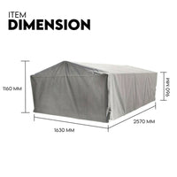 8X5 BOX TRAILER CAGE CANVAS COVER (900mm) 3 FOOT Thick Rip Resistant Waterproof