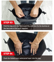 NOOYAH IPX8 Waterproof Bike Cycle Outdoor Sports Backpack Double-Layer Waterproof Bag