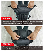NOOYAH IPX8 Waterproof Bike Cycle Outdoor Sports Backpack Double-Layer Waterproof Bag