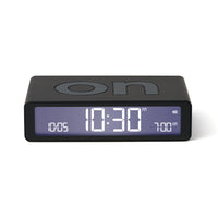 Lexon Flip Classic Reversible Alarm Clock - Black
