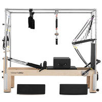 Lifespan Fitness Contour Cadillac Pilates Reformer with Full Trapeze Table (Black)