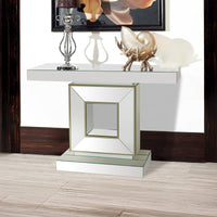 Hall Table Rectangular Shape MDF & Mirror Attractive Base