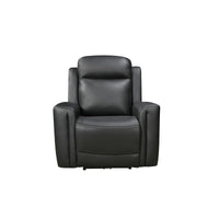 1 Seater Electric Leather/PVC Black Recliner