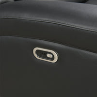 1 Seater Electric Leather/PVC Black Recliner