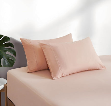 100% Vintage Washed Cotton Fitted Sheet Combo Set – 100% Natural Cotton, Ultra Soft & Breathable – Includes Fitted Sheet &...