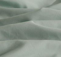 Vintage Washed Microfibre Quilt Cover Set (Sage, Single)