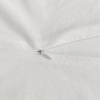 Gioia Casa 100% Cotton Vintage Washed Bed Quilt Cover Set (2Pcs) - White - Single