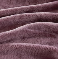 2-in-1 Teddy Sherpa Quilt Cover Set (Mauve, Double)