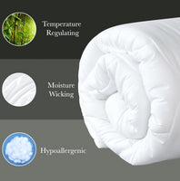 Ultra-Warm Bamboo-Blend Winter Quilt 500GSM - Hypoallergenic, Breathable & Dust-Mite Resistant Quilt