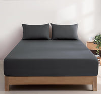 100% Vintage Washed Cotton Fitted Sheet Combo Set – 100% Natural Cotton, Ultra Soft & Breathable – Includes Fitted Sheet &...