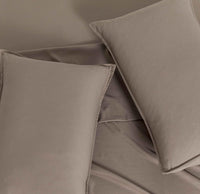 Vintage Washed Microfibre Sheet Set (Truffle, Queen)