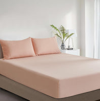 100% Vintage Washed Cotton Fitted Sheet Combo Set – 100% Natural Cotton, Ultra Soft & Breathable – Includes Fitted Sheet &...