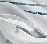 Print Microfibre Quilt Cover Set - Ultra Soft with Zipper Closure (Otis, King Size)