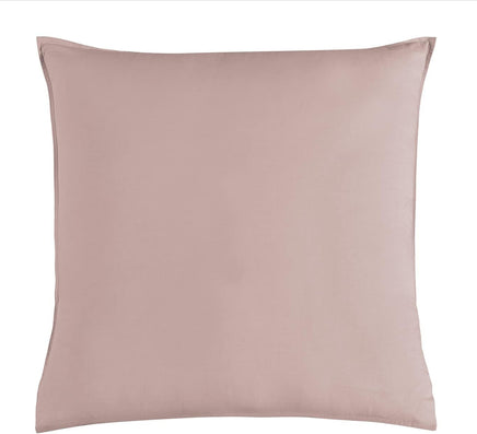 Vintage Washed 100% Cotton European Pillowcase - Luxurious European Pillow Cover - Pink - 1 Pc